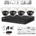 Kit DAHUA 4 dômes à bulle surveillance full hd vision infrarouge 30m  